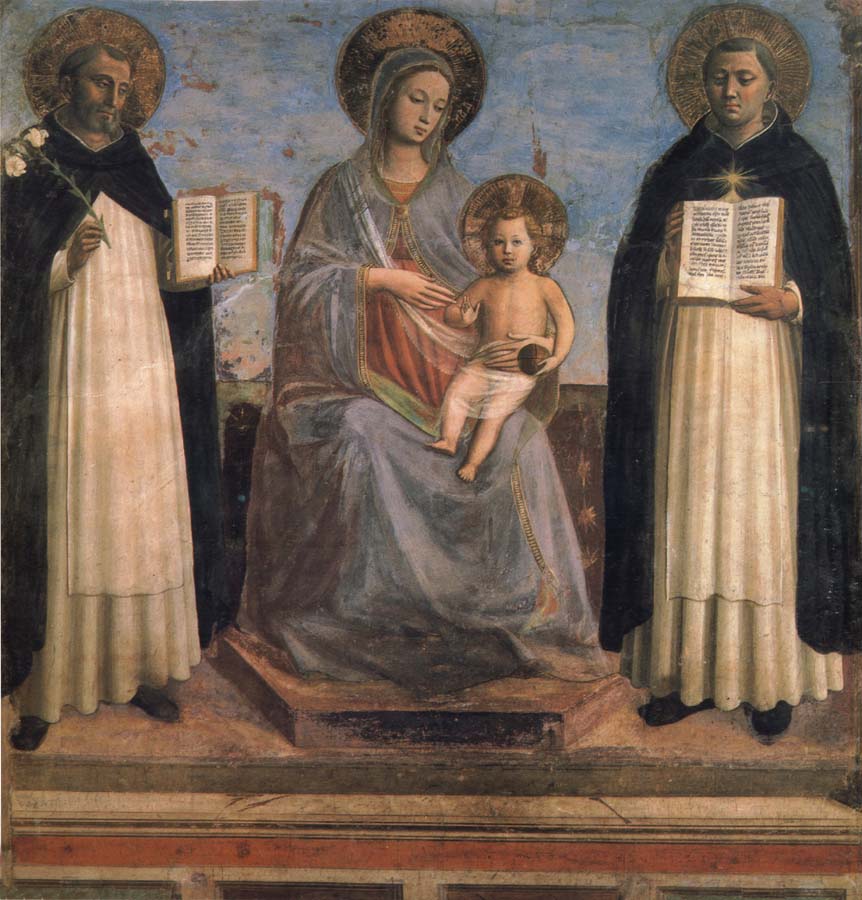 Madonna and Child with St Dominic and St Thomas Aquinas